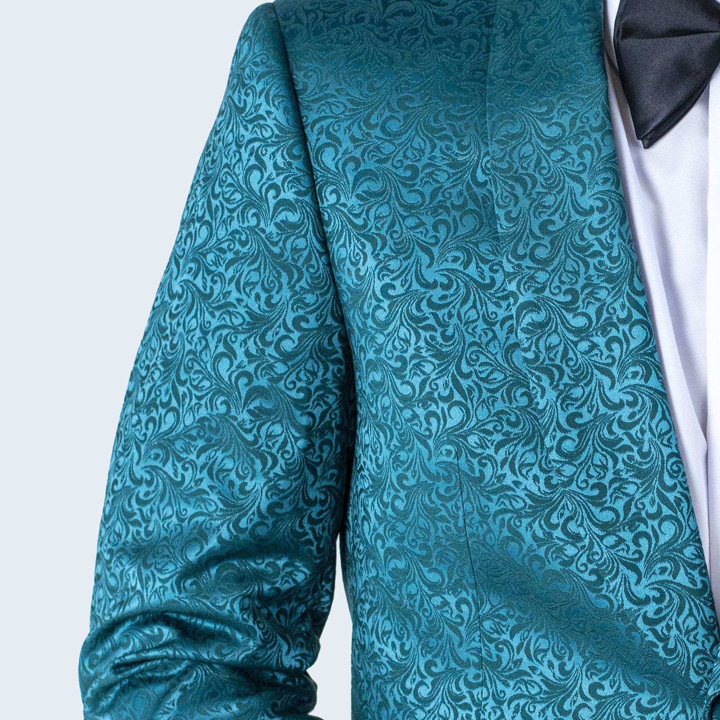Green Paisley Tuxedo Jacket with Shawl Lapel – Wedding & Prom