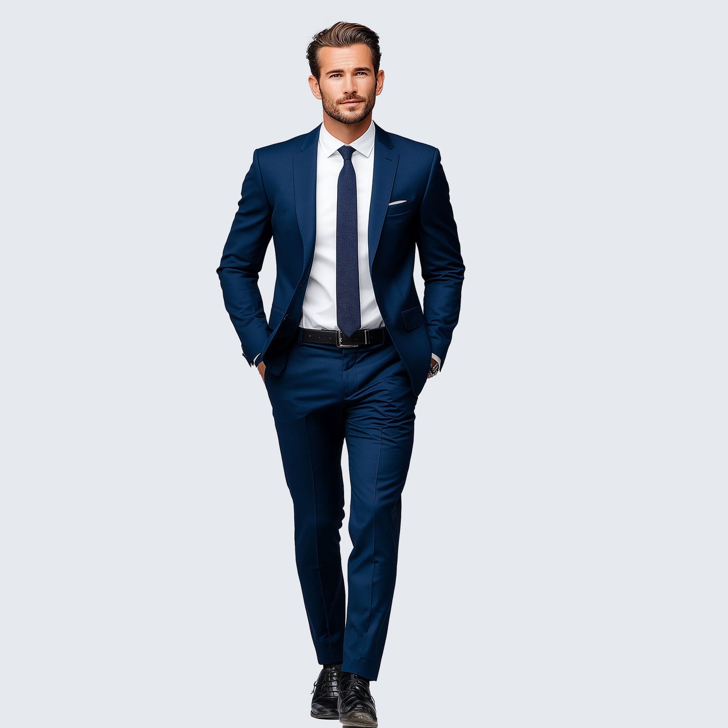 Navy Blue Suit Package – Slim or Classic Fit (Suit, Shirt & Tie)