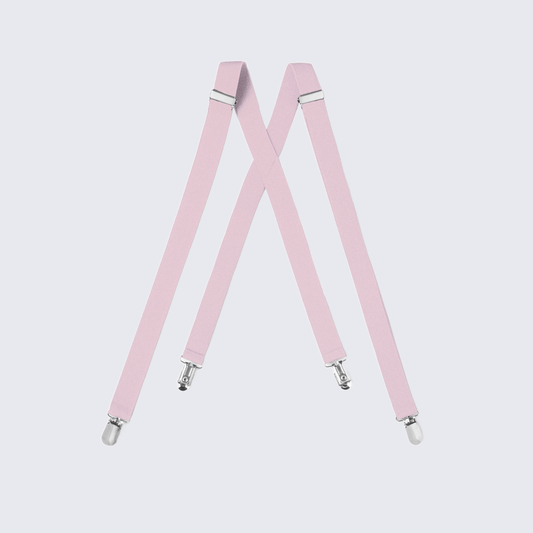 Blush Pink Suspenders  for Kids Teen Children - Wedding