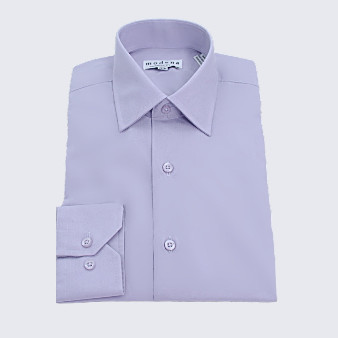 Men's Lavender Contemporary Fit Dress Shirt
