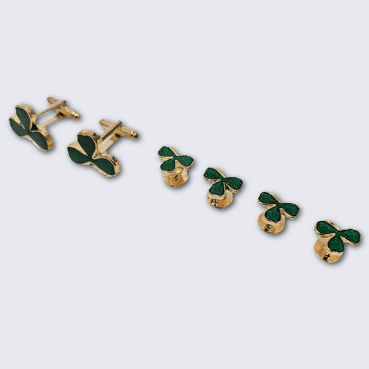 Gold Shamrock Leaf Formal Set