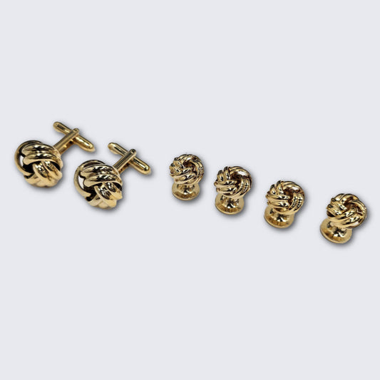 Love Knot Double Rope Gold Formal Set