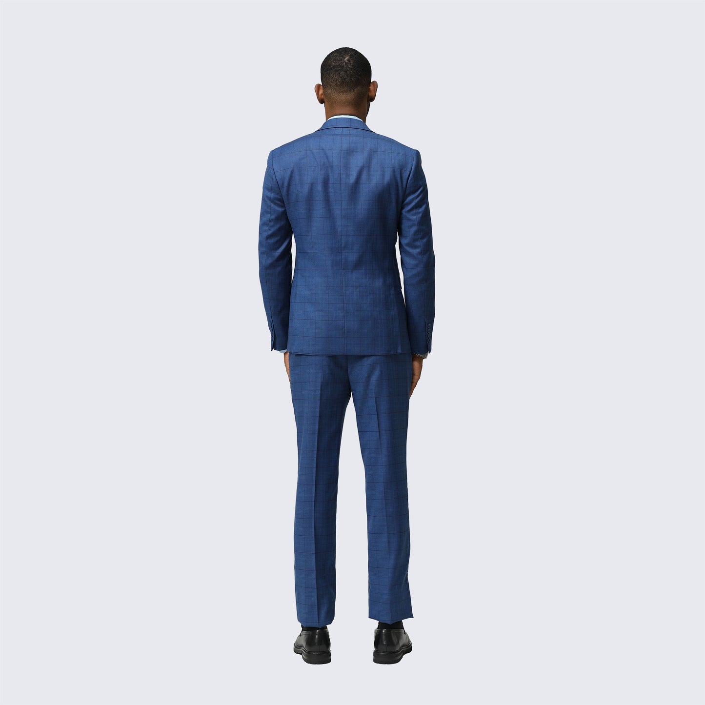 Dark Blue Skinny Fit Suit Three Piece Set - Wedding - Prom